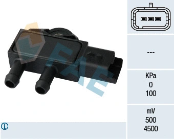 Capteur, pression des gaz échappement FAE 16111