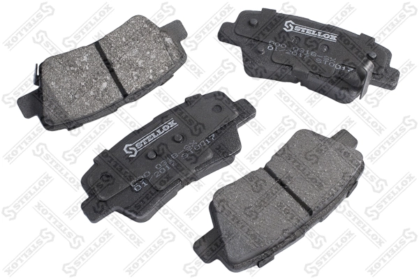 Kit de plaquettes de frein, frein à disque STELLOX 000 031B-SX