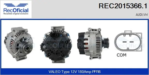 Alternateur RECOFICIAL REC2015366.1