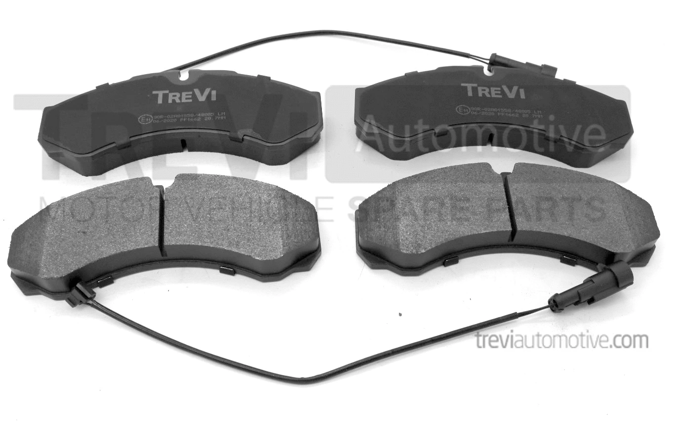 Kit de plaquettes de frein, frein à disque TREVI AUTOMOTIVE PF1662