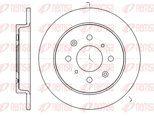 Disque de frein REMSA 61395.00