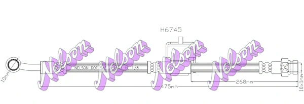 Flexible de frein KAWE H6745