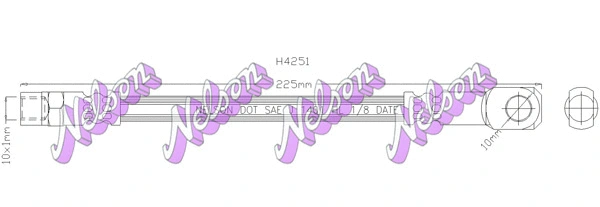Flexible de frein KAWE H4251