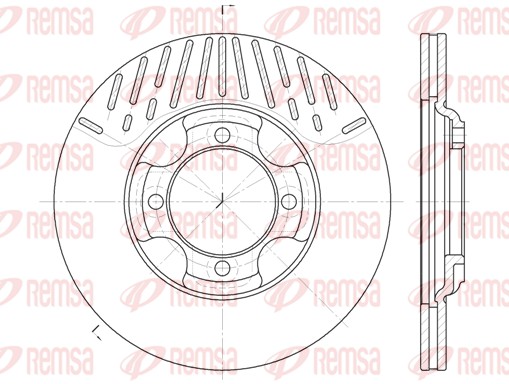 Disque de frein REMSA 6381.10
