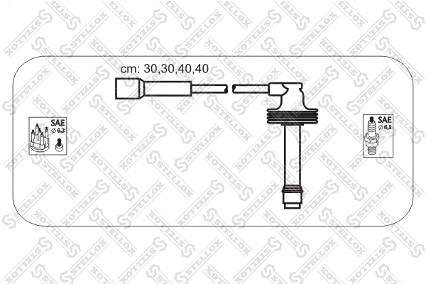 Kit de câbles d'allumage STELLOX 10-38185-SX