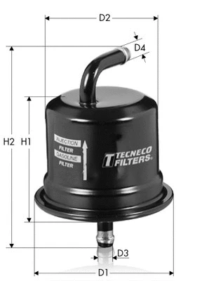 Filtre à carburant TECNECO FILTERS IN5974