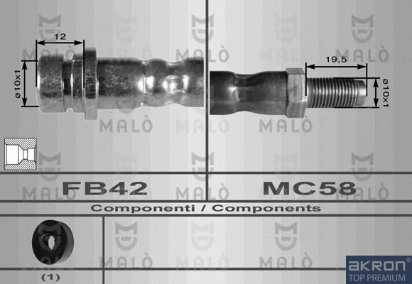 Flexible de frein AKRON-MALÒ 8999