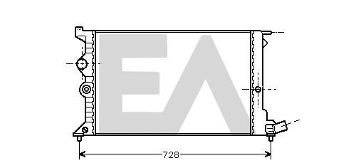 Radiateur, refroidissement du moteur EACLIMA 31R10055