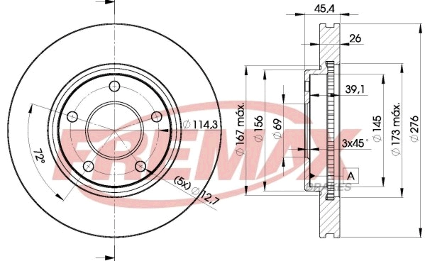 Disque de frein FREMAX BD-5399