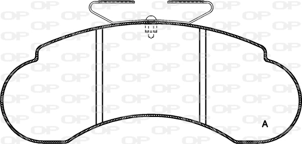 Kit de plaquettes de frein, frein à disque OPEN PARTS BPA0142.10