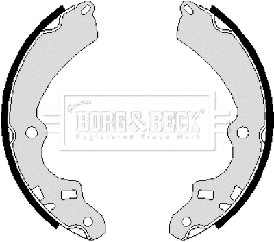 Jeu de mâchoires de frein BORG & BECK BBS6091