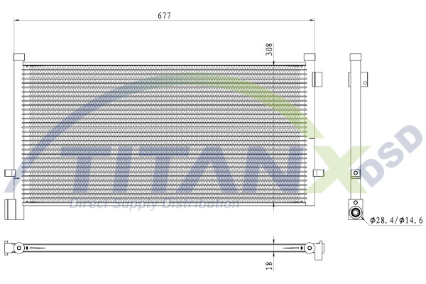 Condenseur, climatisation TitanX CD129005