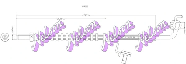 Flexible de frein KAWE H4112
