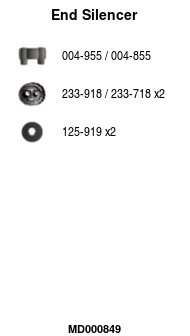 Silencieux arrière FA1 MD000849