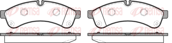 Kit de plaquettes de frein, frein à disque Flexible Drive 133900