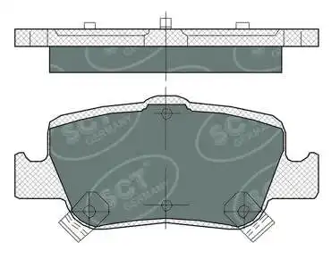 Kit de plaquettes de frein, frein à disque SCT - MANNOL SP 382 PR