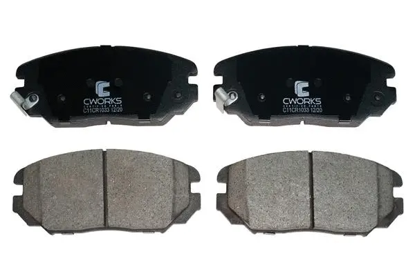 Kit de plaquettes de frein, frein à disque CWORKS C11CR1033