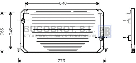 Condenseur, climatisation BUGOBROT 62-TO5192