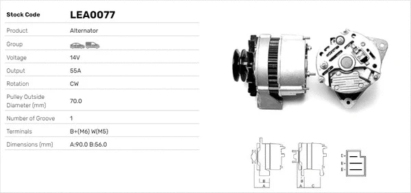 Alternateur LUSA LEA0077