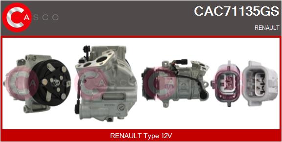 Compresseur, climatisation CASCO CAC71135GS