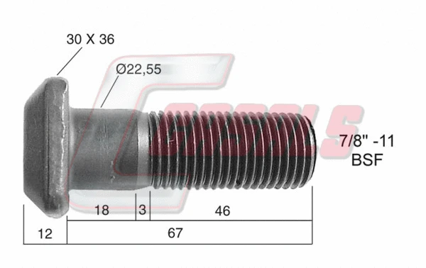Boulon de roue CASALS 21292