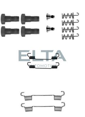 Kit d'accessoires, mâchoires de frein de stationnement ELTA AUTOMOTIVE EA8090