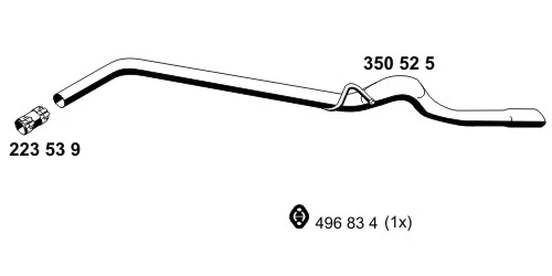 Tuyau d'échappement ERNST 350525