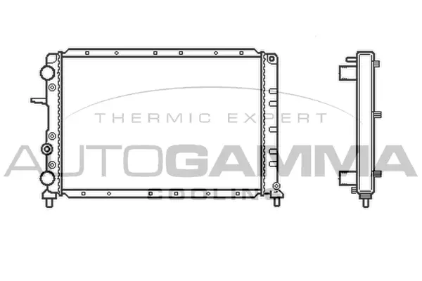 Radiateur, refroidissement du moteur AUTOGAMMA 101179