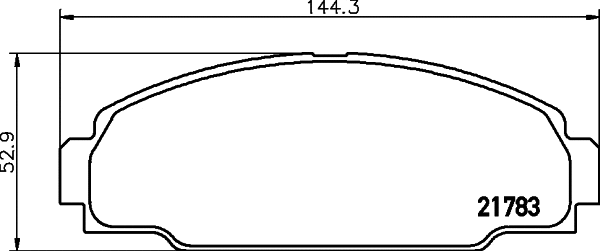 Kit de plaquettes de frein, frein à disque MINTEX MDB1619