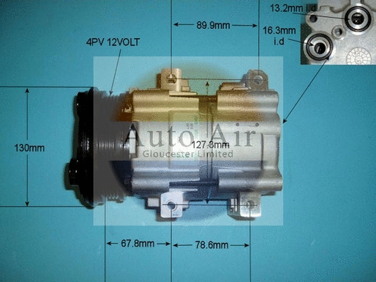 Compresseur, climatisation AUTO AIR GLOUCESTER 14-7136
