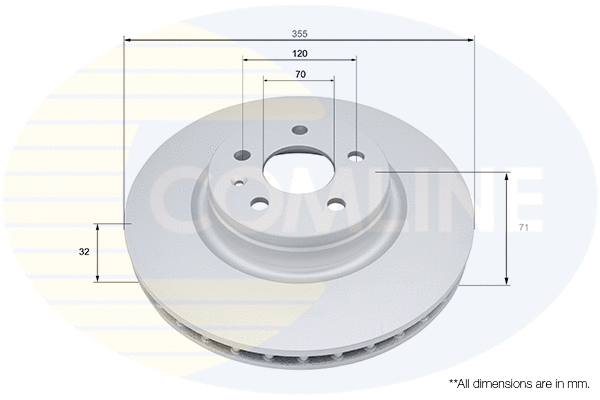 Disque de frein COMLINE ADC5113V