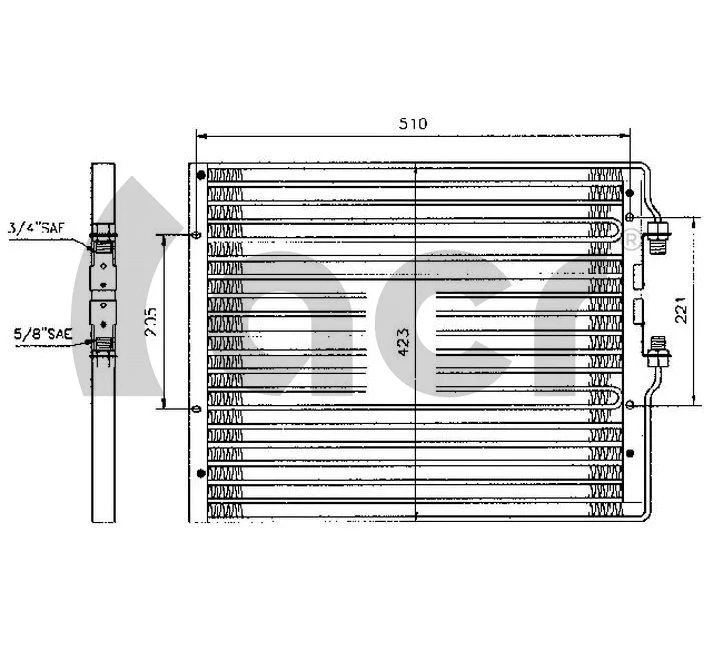 Condenseur, climatisation ACR 300136