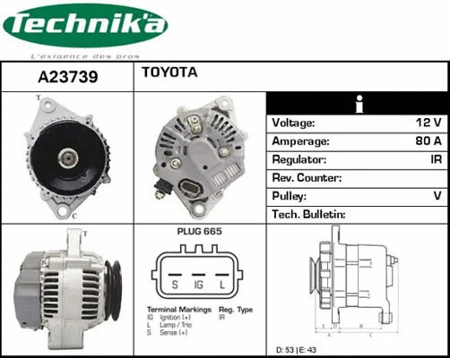 Alternateur Technika A23739