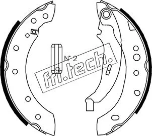 Jeu de mâchoires de frein fri.tech. 1079.195