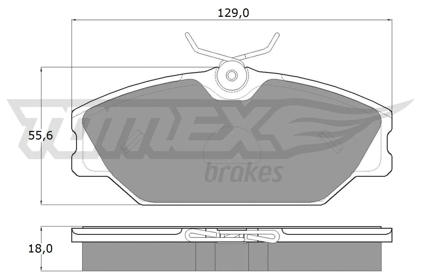 Kit de plaquettes de frein, frein à disque TOMEX Brakes TX 10-761