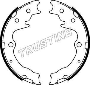 Jeu de mâchoires de frein, frein de stationnement TRUSTING 049.163