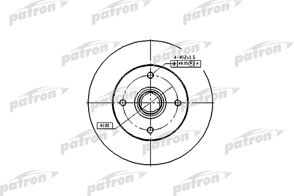 Disque de frein PATRON PBD1529