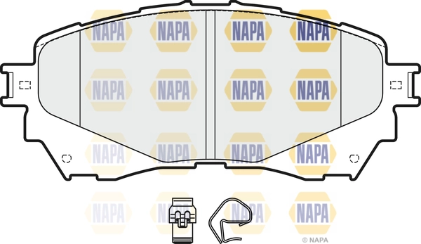 Kit de plaquettes de frein, frein à disque NAPA NBP1291