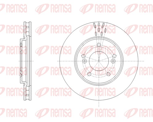 Disque de frein REMSA 61898.10