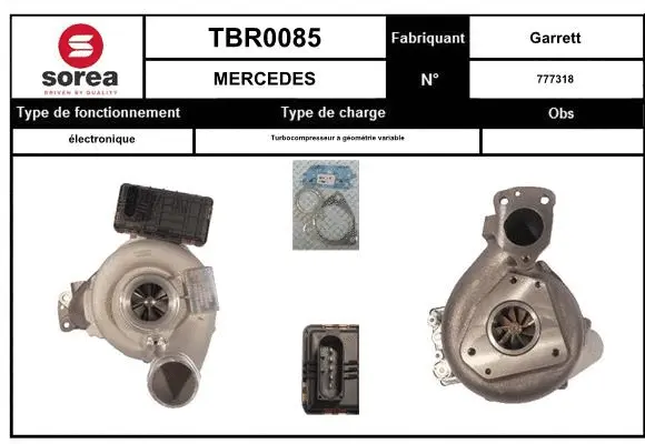 Turbocompresseur, suralimentation EAI TBR0085