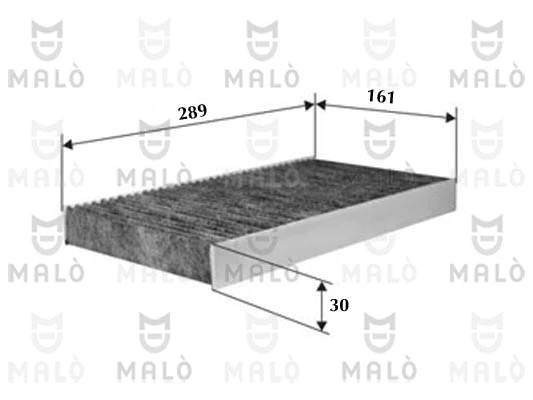 Filtre, air de l'habitacle AKRON-MALÒ 1531002