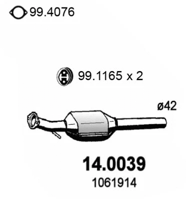 Catalyseur ASSO 14.0039