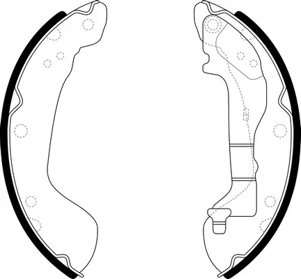 Jeu de mâchoires de frein SB BS33004