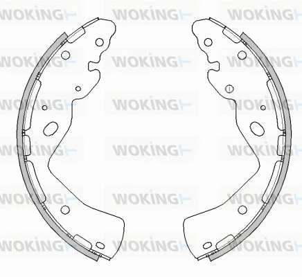Mâchoire de frein WOKING Z4232.01