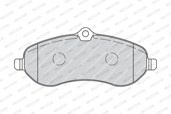 Kit de plaquettes de frein, frein à disque FERODO FVR5029