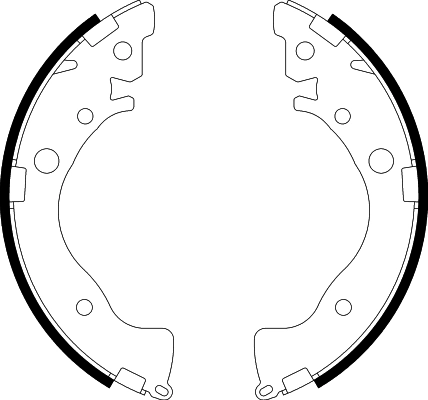 Jeu de mâchoires de frein PAGID H1048