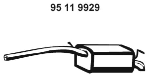 Silencieux arrière EBERSPÄCHER 95 11 9929
