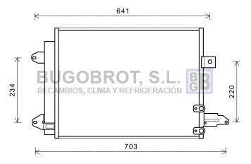 Condenseur, climatisation BUGOBROT 62-AI5367