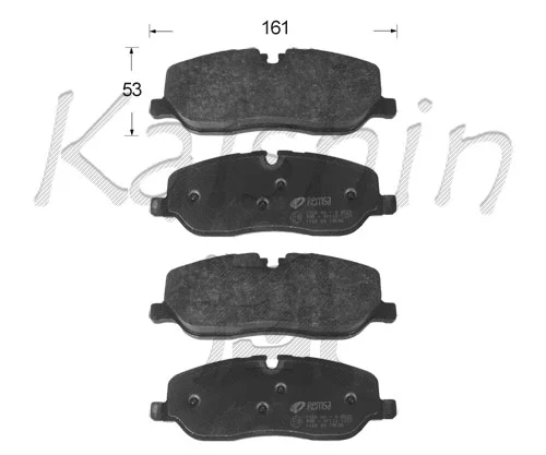 Kit de plaquettes de frein, frein à disque KAISHIN FK10168