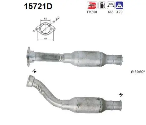 Catalyseur AS 15721D
